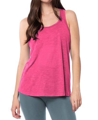 Image of Sexy Basics Women's Everyday Flowy Burnout Slub Racer Back Tanks | Active Workout Tops | Multi Packs & Colors