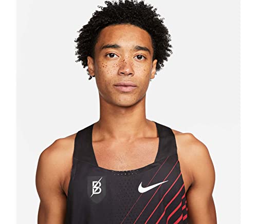 Nike Men's Dri Fit ADV Aeroswift Bowerman Track Racing Singlet Top M Black/Red3