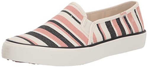 Image of Keds Womens Double Decker Canvas Slip On Sneakers Shoes Casual - Black