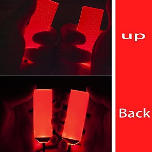 Flexible Helmet led Light Decorations led Lights Flexible Cosplay DIY kit Decorations RGB Superhero for Men Gifts Red