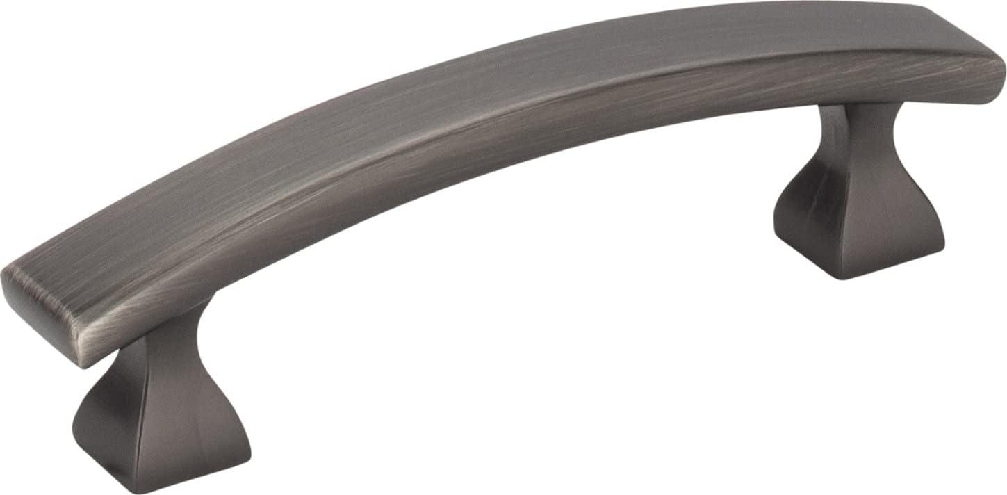 3IN Center-to-Center Brushed Pewter Square HADLY Cabinet Pull