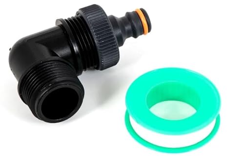 ABAZO Pumpenanschlussstutzen an eine Gartenpumpe, Anschluss an einen Hydrophor, Satz Pumpenzubehör, Nippel, Rückschlagventil für die Pumpe (Pumpenauslassanschluss SET 1 AG)