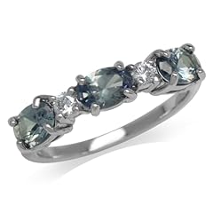 Simulated Color Change Alexandrite and White CZ