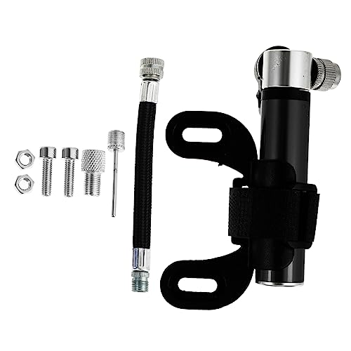 Anneome 1 Set Mini Pump Mini Bike Pump Tire Inflator Portable High Pressure Air Pump Bike Pump Portable Bicycles Pumps Mini Bike Inflator Kit Bike Supply Handheld Inflator Aluminum Alloy