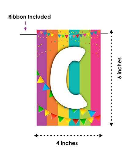 Image of Balloonistics inchCongrats inch Banner - Cardstock Congratulations Bunting for Graduation, Engagements & Milestone Parties - Elegant Script Achievement Backdrop with Ribbons