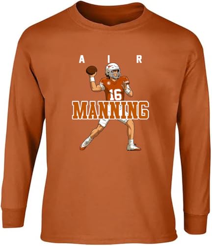Long Sleeve Arch Manning Air Texas Shirt T-Shirt Long Sleeve
