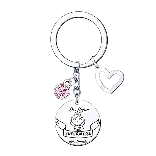 MNBVBV Llavero de la enfermera regalos de la enfermera del doctor, llavero colgante del colgante del metal Regalo del Día Internacional de la Enfermera