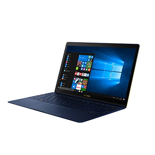 ASUS UX390UA-GS042T - Portátil de 12.5" (Intel Core i5-7200U, RAM de 8 GB, SSD de 256 GB, Intel HD Graphics 620, Windows 10) Azul Efecto de Giro - Teclado QWERTY Español