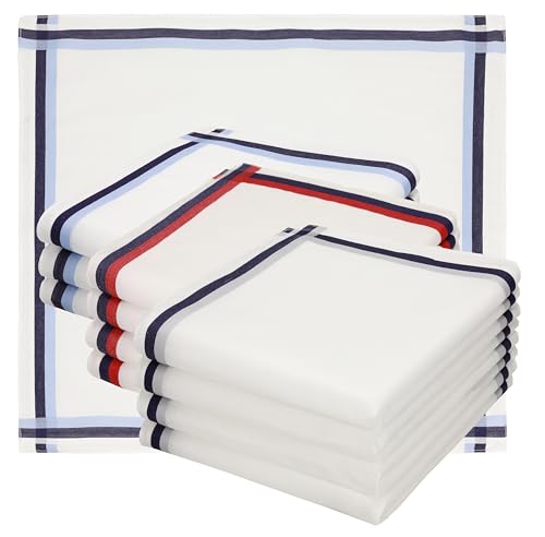 Betz Stofftaschentücher Herren 12 Stück – 100% Baumwolle – Größe 40x40 cm – Klassisches Taschentuch Set – Waschbar & langlebig - Dessin 2