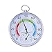 Produktbild Thermometer Hygrometer 10cm Innen Außen Analog Monitor Temperatur Luftfeuchtigkeit Thermometer Messgerät Thermo-Hygrometer für Raumklima Kontrolle mit Hängender Ring für Haus Büro Babyzimmer Garten