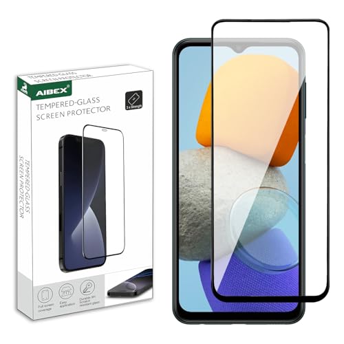 Image of AIBEX Tempered Glass for Samsung A13 / Samsung M23 / Samsung M33 / Samsung M13 / Samsung F13| 9H Hardness | Anti-Glare & Anti-Fingerprint | Water Resistant | Edge-to-Edge Full Screen Protector