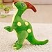 WENYING 55/75/95cm Süße Dinosaurier Plüschtiere für Kinder Kuscheltier Parasaurolophus Puppe Cartoon Süße Puppen für Kindergeburtstagsgeschenk grün 55cm