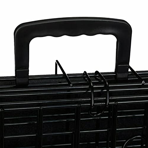 Cardys Dog Crate XXL | Dog Cage with 2 Doors for Dual Access | Easy Clean Removable Plastic Tray | Folding Metal Heavy Duty Frame | Training & Travel Crate Extra Large Dog Crate 48 inch - Sliding Lock - Image 5