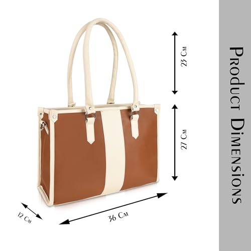 Image of ProArch Leather Core Strip Purse for Women Shoulder Bag for Women and Girls | Anti-Theft Pocket Slick Flap | Backpack Handbag