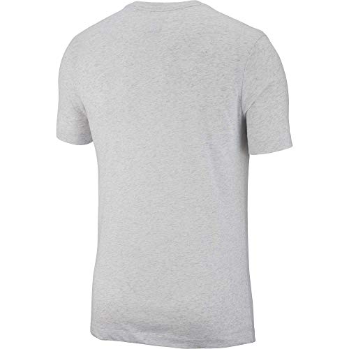 Nike Men's Dry Tee Drifit Cotton Crew Solid, Birch Heather/Black, Large2
