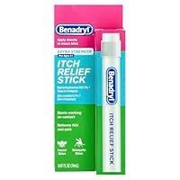 Benadryl Extra Strength Anti-Itch Relief Stick, Bug Bite Itch Relief, Diphenhydramine HCl Topical Analgesic & Zinc Acetate Skin Protectant, Great for Camping Essentials, 0.47 fl oz