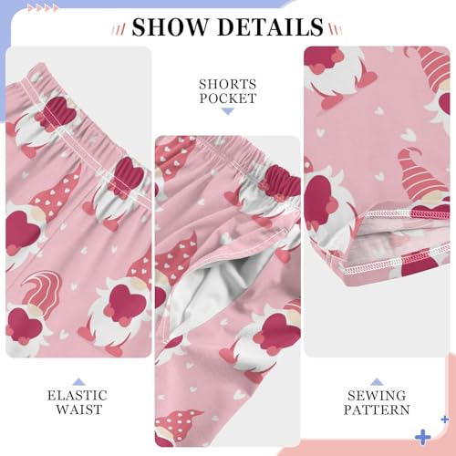 Cartoon Gnome Boys Long Pants Soft Trousers Elastic Waist Kids Lounge Bottoms with Pockets S-XL4