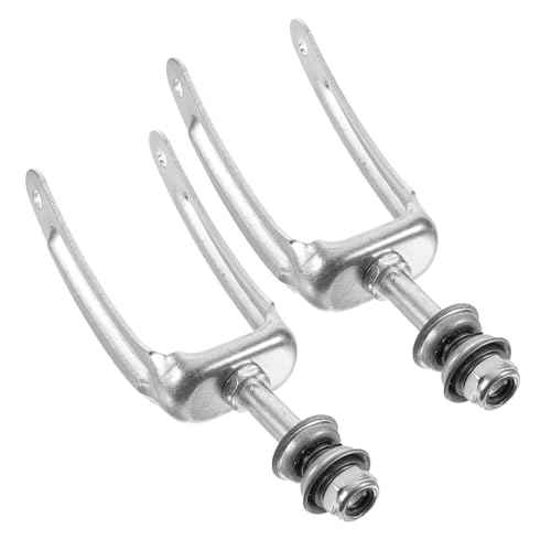 NOLITOY 車椅子前輪フォーク用スチール製交換ブラケット 軸受け付き耐久性前輪ラック 車椅子アクセサリー 安定性強化 簡単取付対応モデル