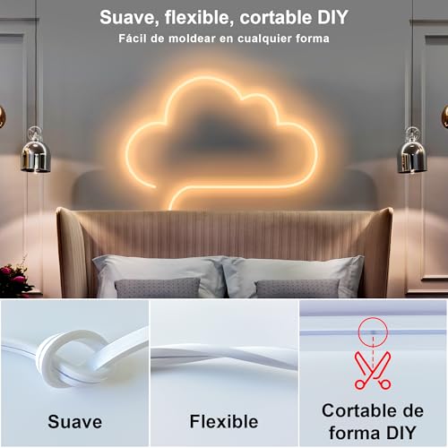 Image of Cozylady LED Lights Strips for Decoration 120 LEDs /m, CRI>90, 5V Dimmable Light Strip, 180 Even Lighting, IP20 Indoor, Flexible LED Tape for Room Decoration (1M /3.28Ft-USB-Warm White)