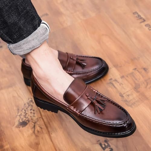 Men's Flat Walking Casual Flowing Su Loafers Work Clothes Office Shoes3