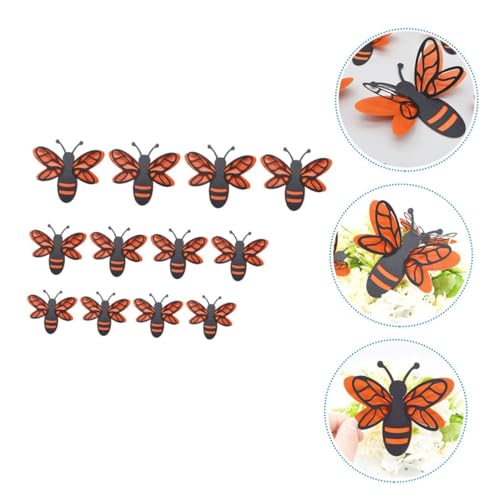 Vinilos decorativos 3D abejas removibles set 12 pcs miniatura 7