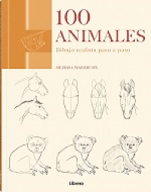 Portada de 100 Animales Dibujo Realista Paso a Paso