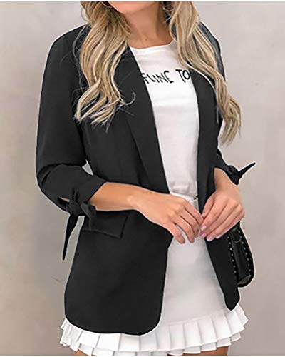 Blazer ample noir pour femme taille 36 veste mi-saison chic