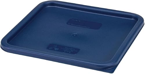 Miniatura 4 de Cambro SFC12453, tapa CamSquares para contenedores de almacenamiento de alimentos de 12, 18 y 22 qt, polietileno, azul medianoche, NSF