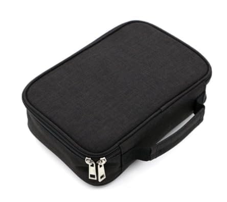 Image of Eiyye Portable Colored Pencil Case Pencil Organizer Holds 72 Pencils Large Capacity Zippered Pencil Holder for Colored Pencils,Pen not included(Black)