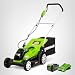 Greenworks 14-Inch 40V Cordless Lawn Mower, 4.0 AH Battery Included MO40B410