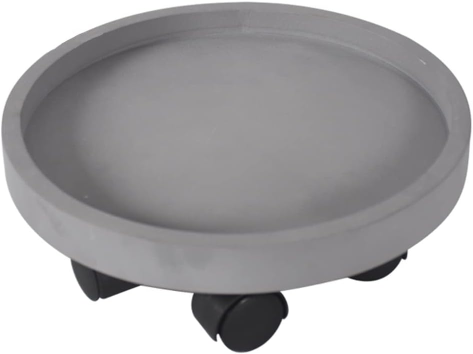 10/13/16 Inch Plant Caddies Indoor Outdoor Planter Trolley On Wheels Potted Plant Stand Wheels for Flower Pots Rolling Tray Indoor Planter Pot Mover (Color : Round, Size : 26cm/10In)