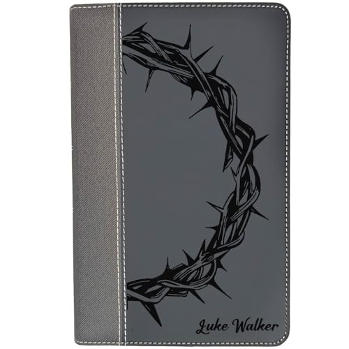 Farm and Posh Personalized NIV Personal Bible with Crown of Thorns | Large Print (Black)