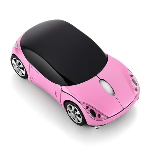 Car Mouse, 2.4GHz Wireless Bluetooth Mouse, Portable Optical Small Mouse 1600DPI for Mac Android ME Windows PC Tablet Gaming Office (Black)