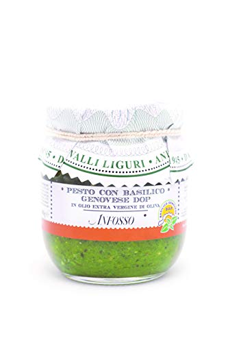 Olio Anfosso Pesto Con Albahaca “Basilico Genoves Dop” En Aceite De Oliva Virgen Extra 180 Gr 4500 g