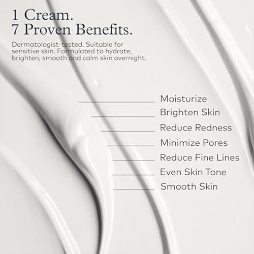 Onekind Night Moisturizer for Face, Hydrating Dream Cream for Wrinkles, Night Cream for Women Anti Aging with Squalane, Rosehip & Shea Butter for Dry & Sensitive Skin – 1.7 oz