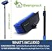 EVERSPROUT 5-to-12 Ft Car Brush with Rubber Bumper, Lightweight Extension Pole Handle, Soft Bristles Car Wash Brush, RV Wash Brush, Truck Wash Brush, Boat Brush, Solar Panel Cleaning Brush and Pole