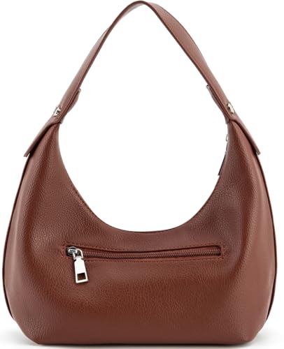 Image of Crescent Shoulder Bags for Women Vegan Leather Hobo Handbag Slouchy Tote Purses