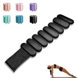 TIMOOU Ankle Weights for Women Men, Adjustable Wrist Weighted Bracelet for Home Gym Workout, Walking, Running, Travel, Pilate, Yoga, Exercise,Barre,Strength Training. Set of 2 (1Lb Each)