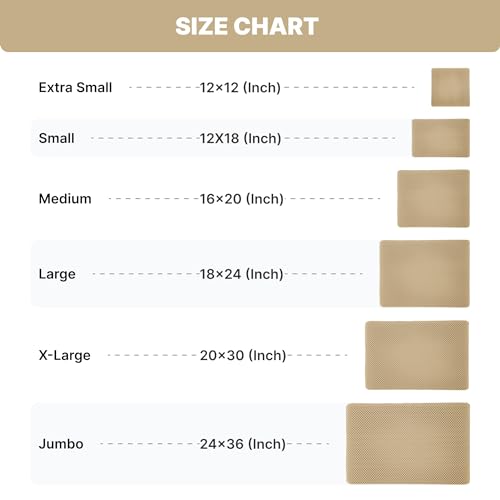 Image of Cat Litter Mat 30 cm x 30 cm (Beige)