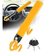 Tevlaphee Steering Wheel Lock Anti-Theft Car Device Heavy Duty Security Car Lock Antitheft Lockin...