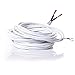 LumenTY Stromkabel/Zweileiterkabel, flach, PVC-Netzkabel, Kupferdraht, hohe Temperaturbeständigkeit, 2 x 0,75 mm2 Stromkabel, Twin – 10 m Schnittlänge, flexibles Teichkabel, Weiß Flach,2 günstig Kaufen-LumenTY Stromkabel/Zweileiterkabel, flach, PVC-Netzkabel, Kupferdraht, hohe Temperaturbeständigkeit, 2 x 0,75 mm2 Stromkabel, Twin – 10 m Schnittlänge, flexibles Teichkabel, Weiß