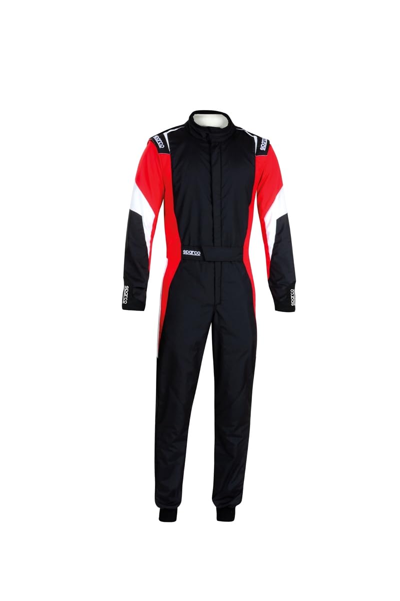 Sparco Men's Suit (Black/Red, Extra Large)