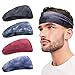 Diadema deportiva para hombres y mujeres - Banda para el sudor ligera Bandas para el sudor de entrenamiento que absorben la humedad para correr, ciclismo, yoga, baloncesto - Diadema unisex elástica