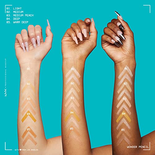 Nyx Professional Makeup Wonder Pencil, Multi-Use Micro Highlighter & Concealer Stick - Light #TOP5