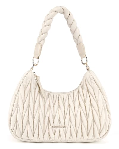 BAGSMART Small Shoulder Bags for Women, Puffy Cute Purses for Wom...