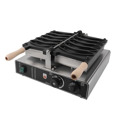 Waffeleisen in Bananenform, Elektrische Bananenwaffelmaschine. Doppelseitige Antihaftbeschichtung, 5 Fächer, für den Heimgebrauch (EU-Stecker 220 V) – Bild 5