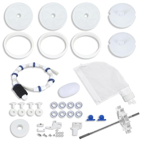 Kefly Pool Cleaner Rebuild Repair Replacement Kit for Polaris Zodiac Pool Cleaner 280 with Wheel Tire Drive Shaft Turbine Bearing All Purpoe Bag Sweep Hose Wheel Bearing Tailsweep Pro