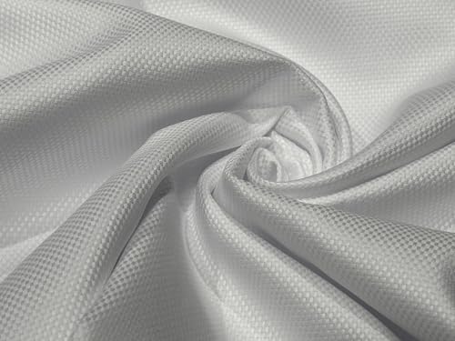 Chemise italienne Monti coton Gizeh blanc tissu de coton léger 147 cm de large