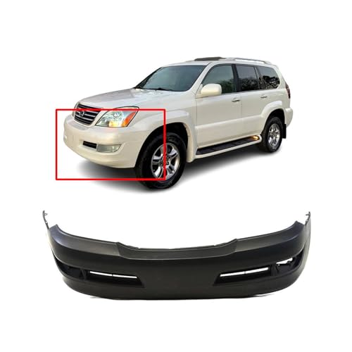 Image of Compatible with Lexus GX470 2003-2009 Front Bumper Cover | Primed, Ready to Paint, OEM 5211960938, LX1000140