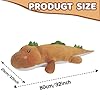 Tianmihou 32" Giant Dinosaurs Plush Toy Pillow, Cute Dinosaur Stuffed Animals Doll, Soft Back Cushion Big Brown Dinosaur Plushies, Gift for Kids Boys, Birthdays, Halloween, Christmas #2